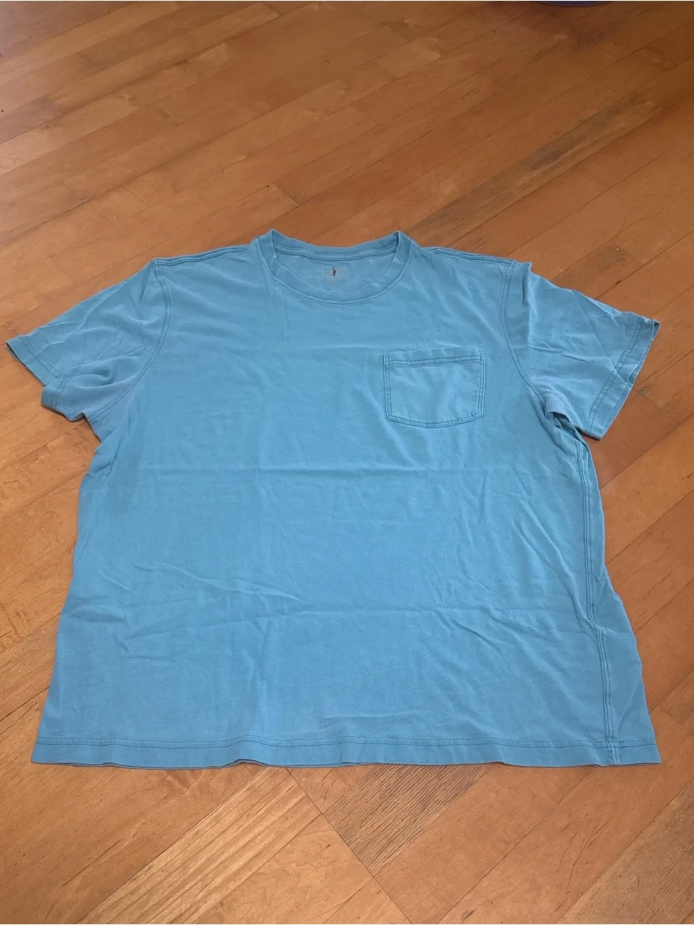 J. Crew 100% Cotton Men’s Soft Blue Vintage Jersey Relaxed Fit Tee Size L Casual